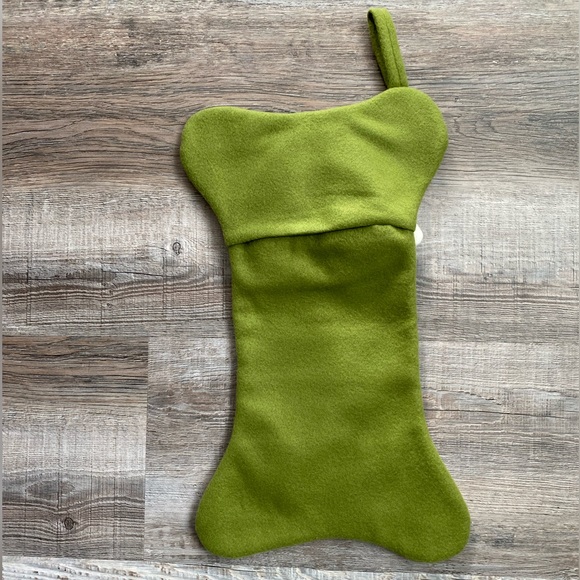 Santa's Best I Love My Dog 3D Christmas Stocking 18” Bone Shaped Like New - Picture 4 of 8